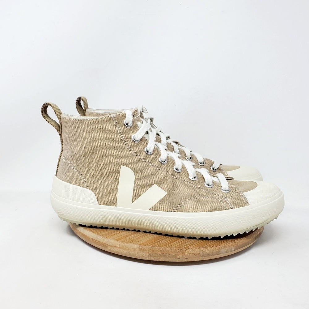 VEJA Nova Shoes Womens 8.5 Dune Canvas High Top Lace Up Retro Sneaker